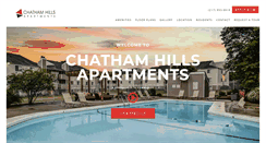 Desktop Screenshot of chathamhillsapts.com