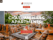 Tablet Screenshot of chathamhillsapts.com